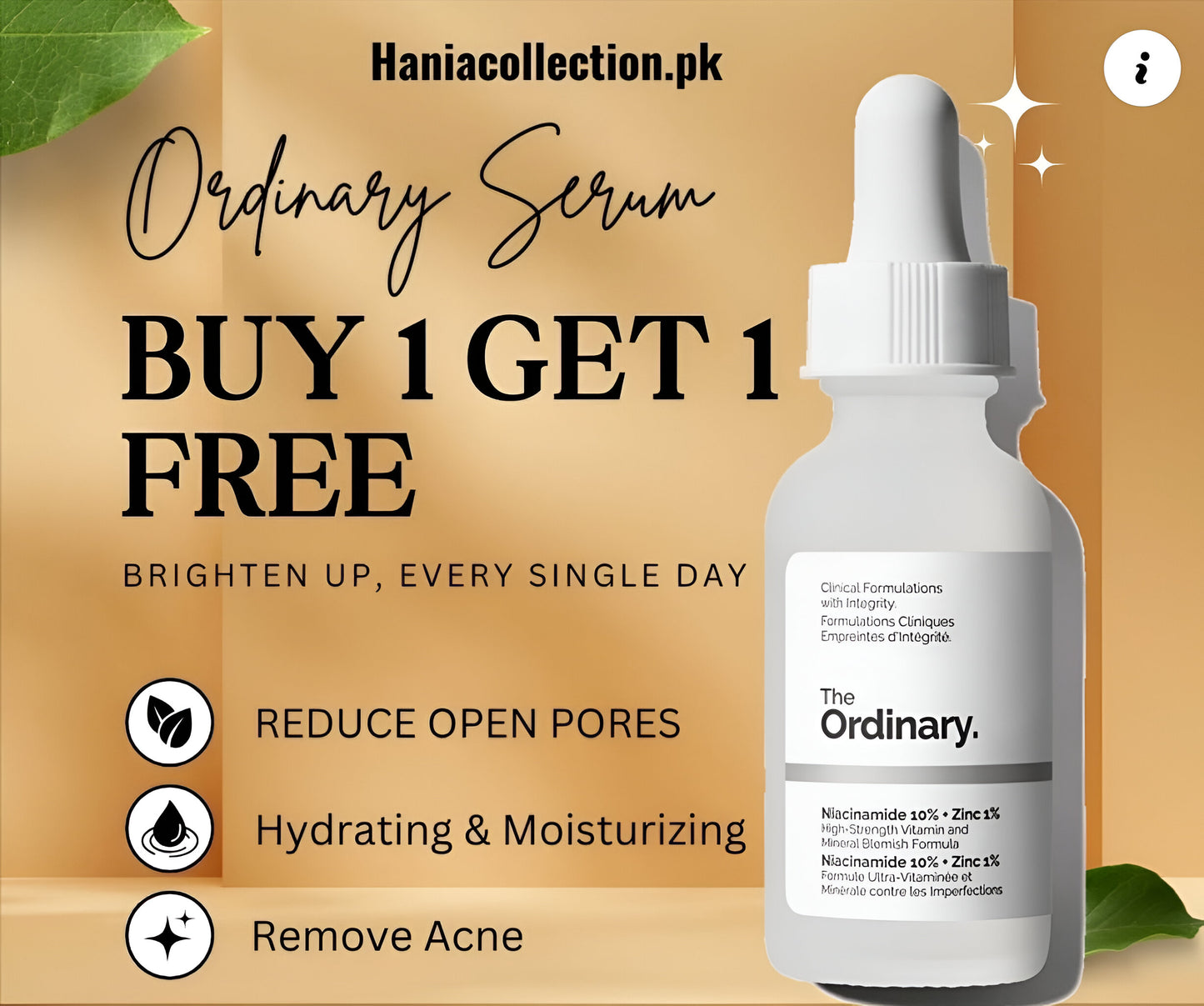 The Ordinary Niacinamide 10% + Zinc 1% - High-Strength Vitamin & Mineral Blemish Formula (30ml) Buy one Get One free Limited time Offer